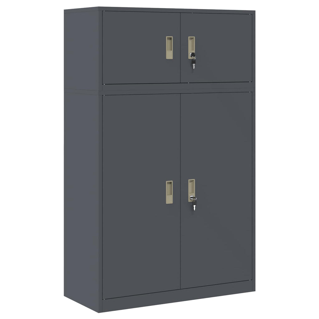 vidaXL Szafka do przechowywania 2 szt. Antracyt 90 x 40 x 145 cm Stal