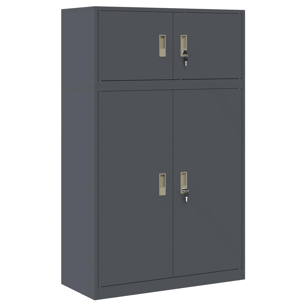 vidaXL Szafka do przechowywania 2 szt. Antracyt 90 x 40 x 145 cm Stal
