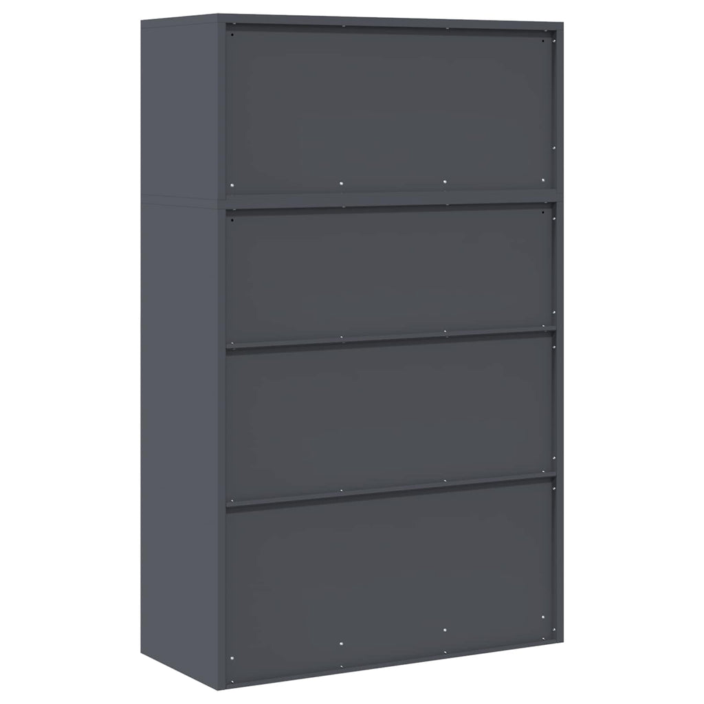 vidaXL Szafka do przechowywania 2 szt. Antracyt 90 x 40 x 145 cm Stal