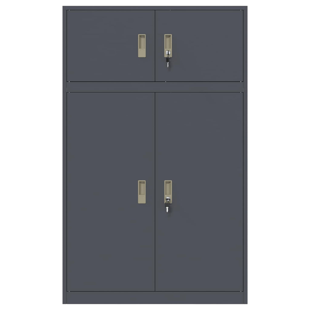 vidaXL Szafka do przechowywania 2 szt. Antracyt 90 x 40 x 145 cm Stal