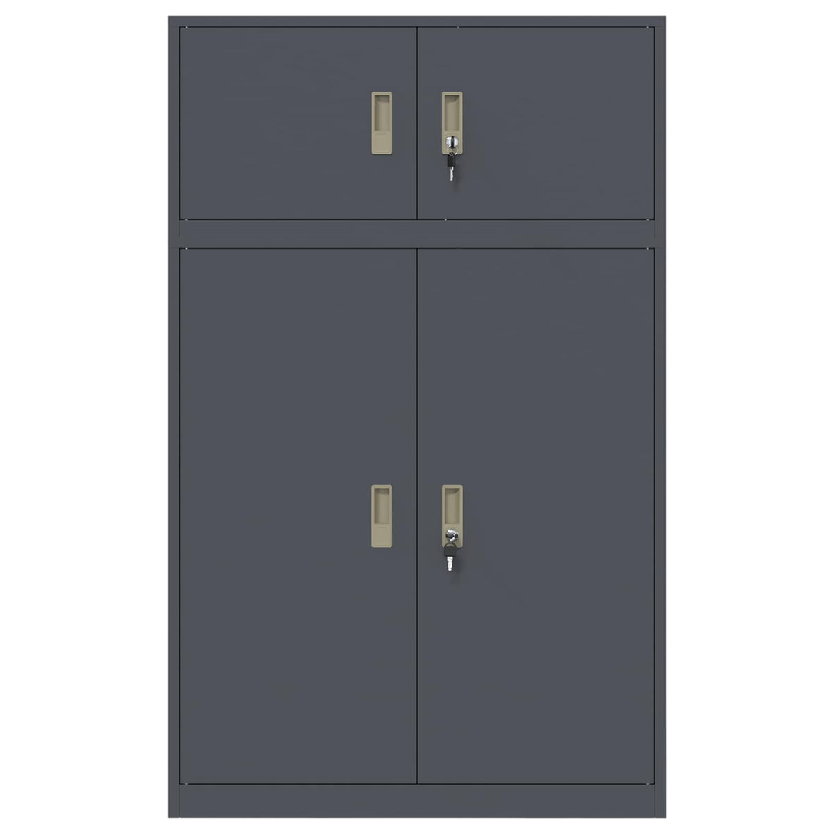 vidaXL Szafka do przechowywania 2 szt. Antracyt 90 x 40 x 145 cm Stal
