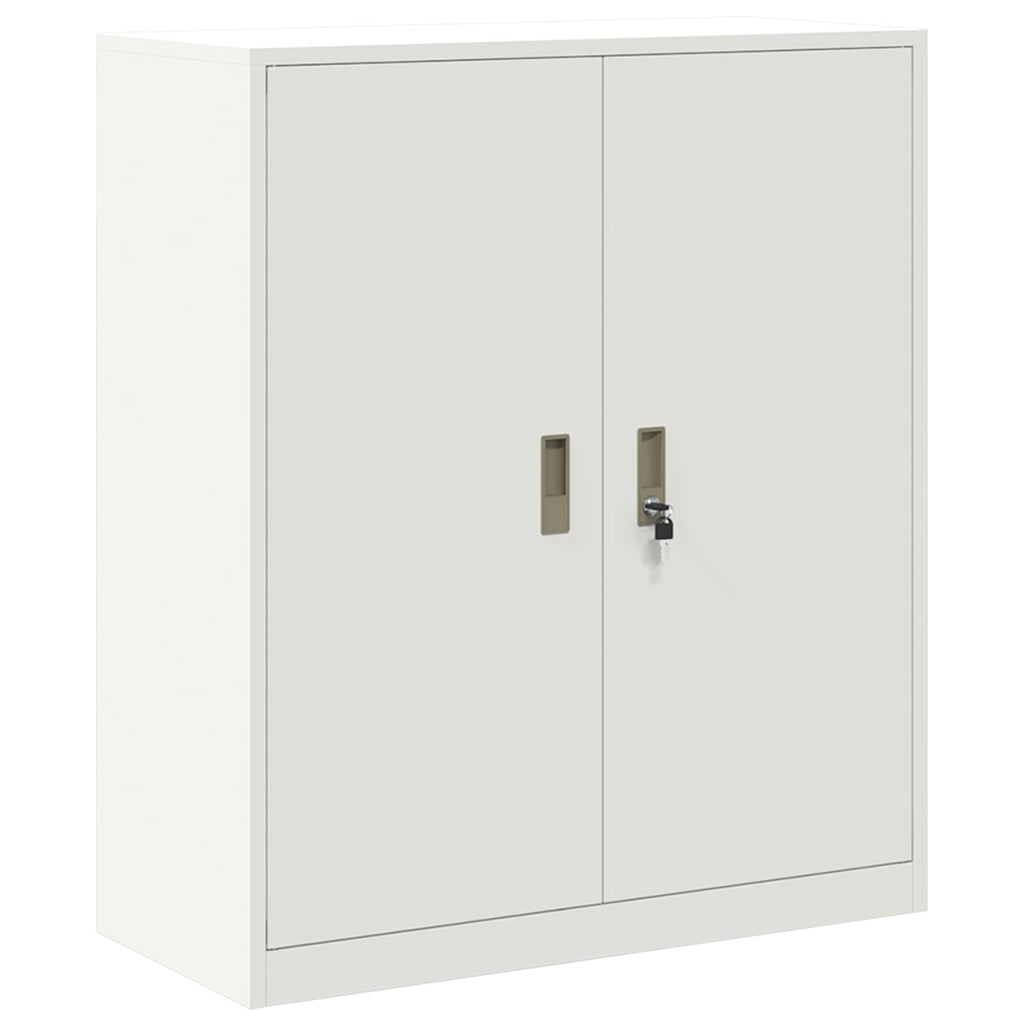 vidaXL Szafka do przechowywania 2 szt. Biały 90 x 40 x 145 cm Stal