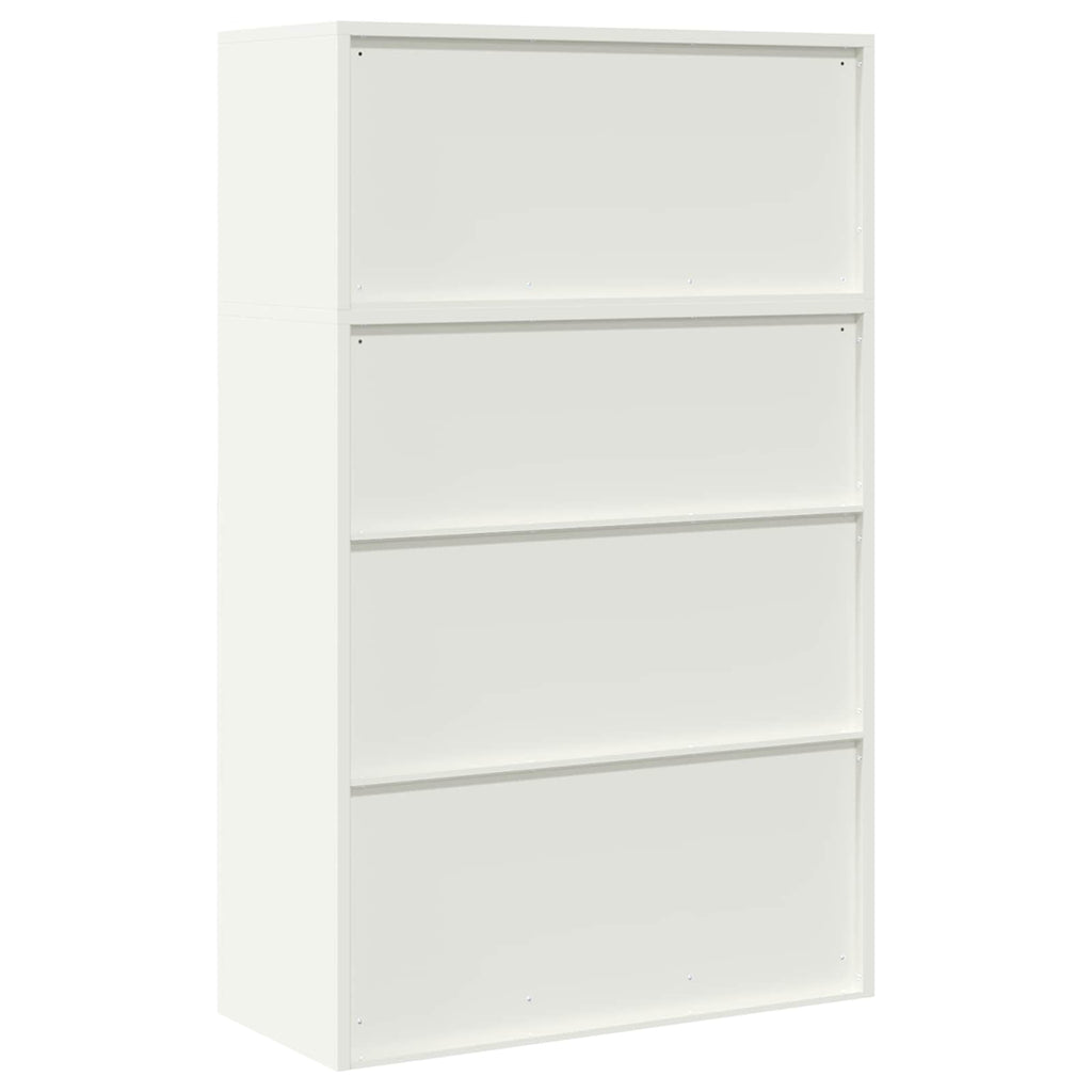 vidaXL Szafka do przechowywania 2 szt. Biały 90 x 40 x 145 cm Stal