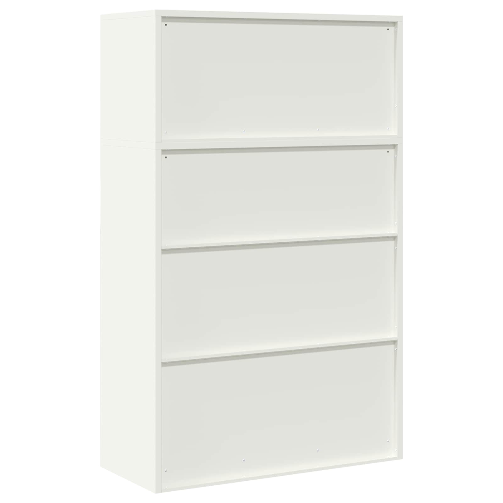 vidaXL Szafka do przechowywania 2 szt. Biały 90 x 40 x 145 cm Stal