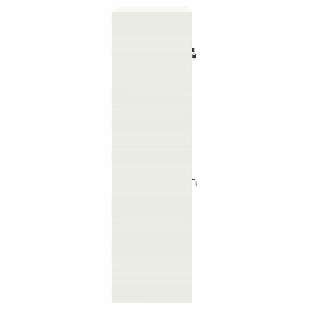 vidaXL Szafka do przechowywania 2 szt. Biały 90 x 40 x 145 cm Stal