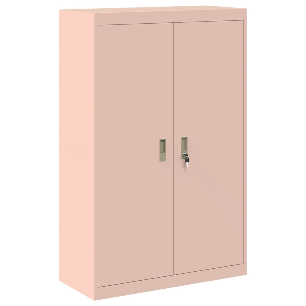 vidaXL Szafka do przechowywania 2 szt. Różowy 90 x 40 x 180 cm Stal