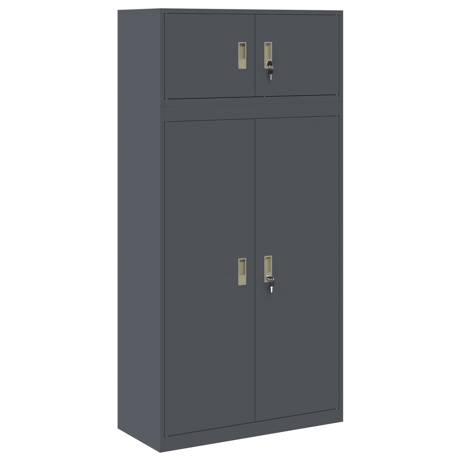 vidaXL Szafka do przechowywania 2 szt. Antracyt 90 x 40 x 180 cm Stal
