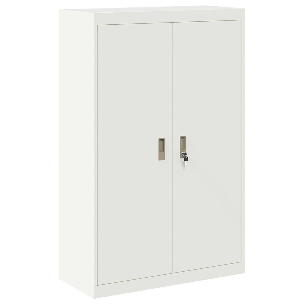 vidaXL Szafka do przechowywania 2 szt. Biały 90 x 40 x 180 cm Stal