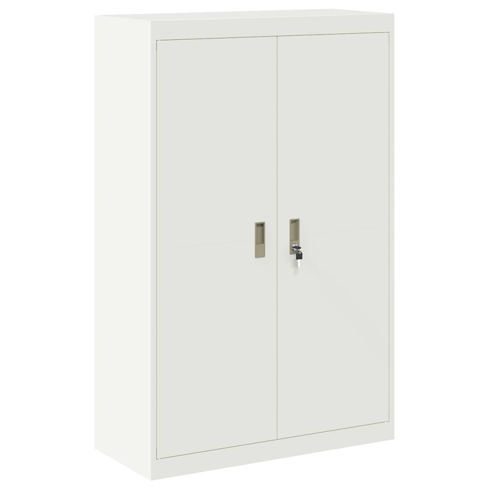 vidaXL Szafka do przechowywania 2 szt. Biały 90 x 40 x 180 cm Stal