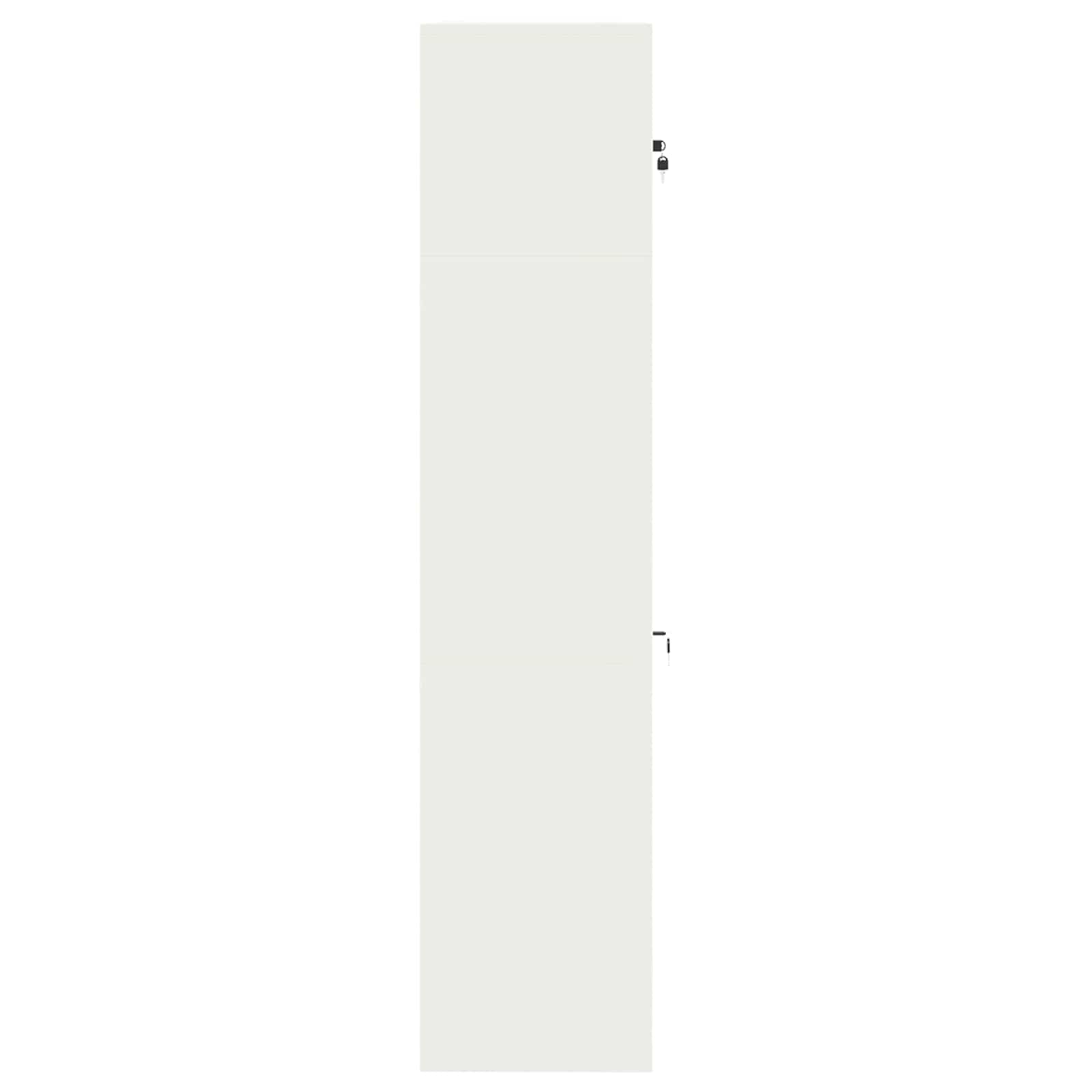vidaXL Szafka do przechowywania 2 szt. Biały 90 x 40 x 180 cm Stal