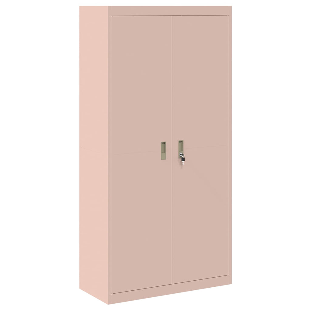 vidaXL Szafka do przechowywania 2 szt. Różowy 90 x 40 x 220 cm Stal