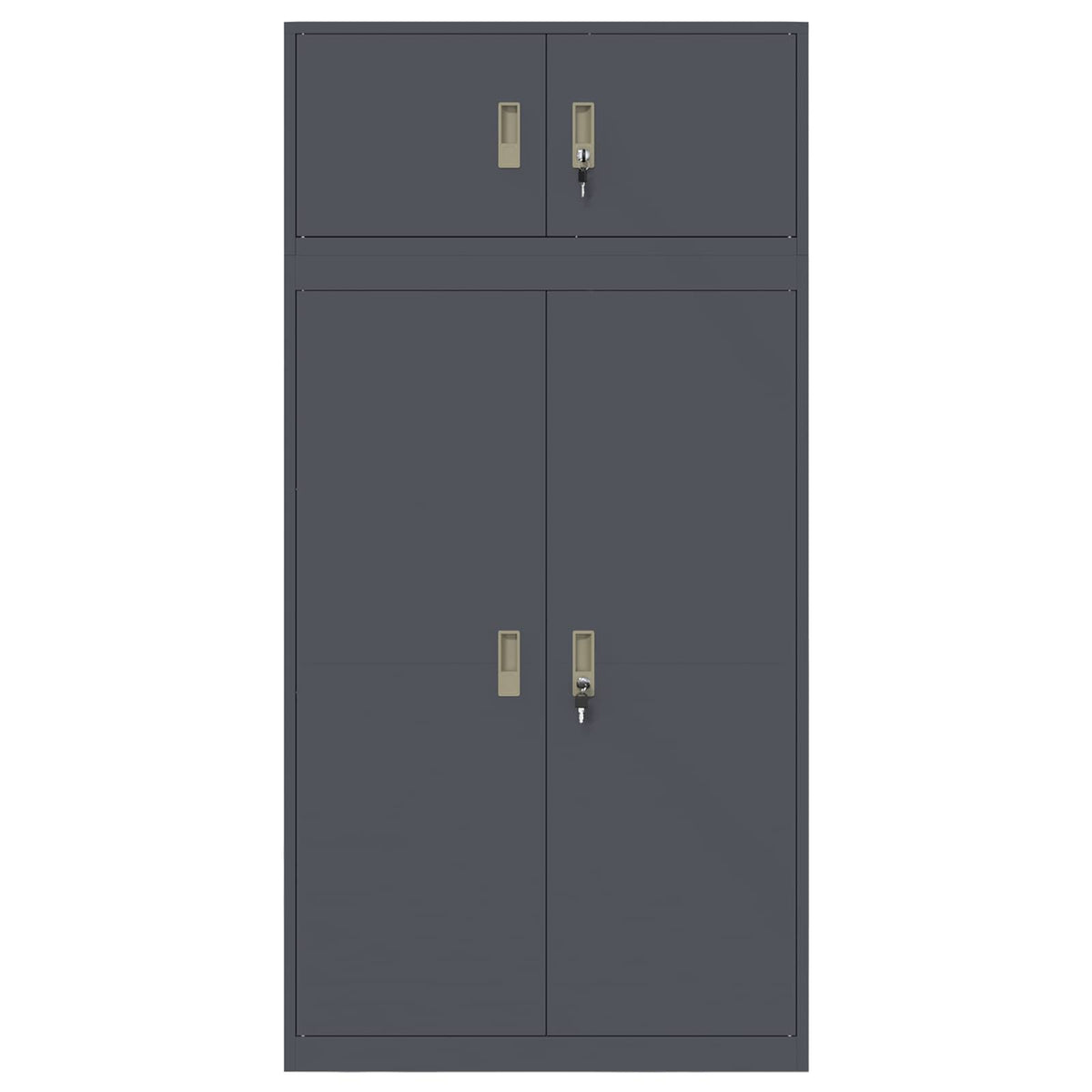 vidaXL Szafka do przechowywania 2 szt. Antracyt 90 x 40 x 220 cm Stal
