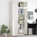 vidaXL Szafka do przechowywania 2 szt. Biały 90 x 40 x 220 cm Stal
