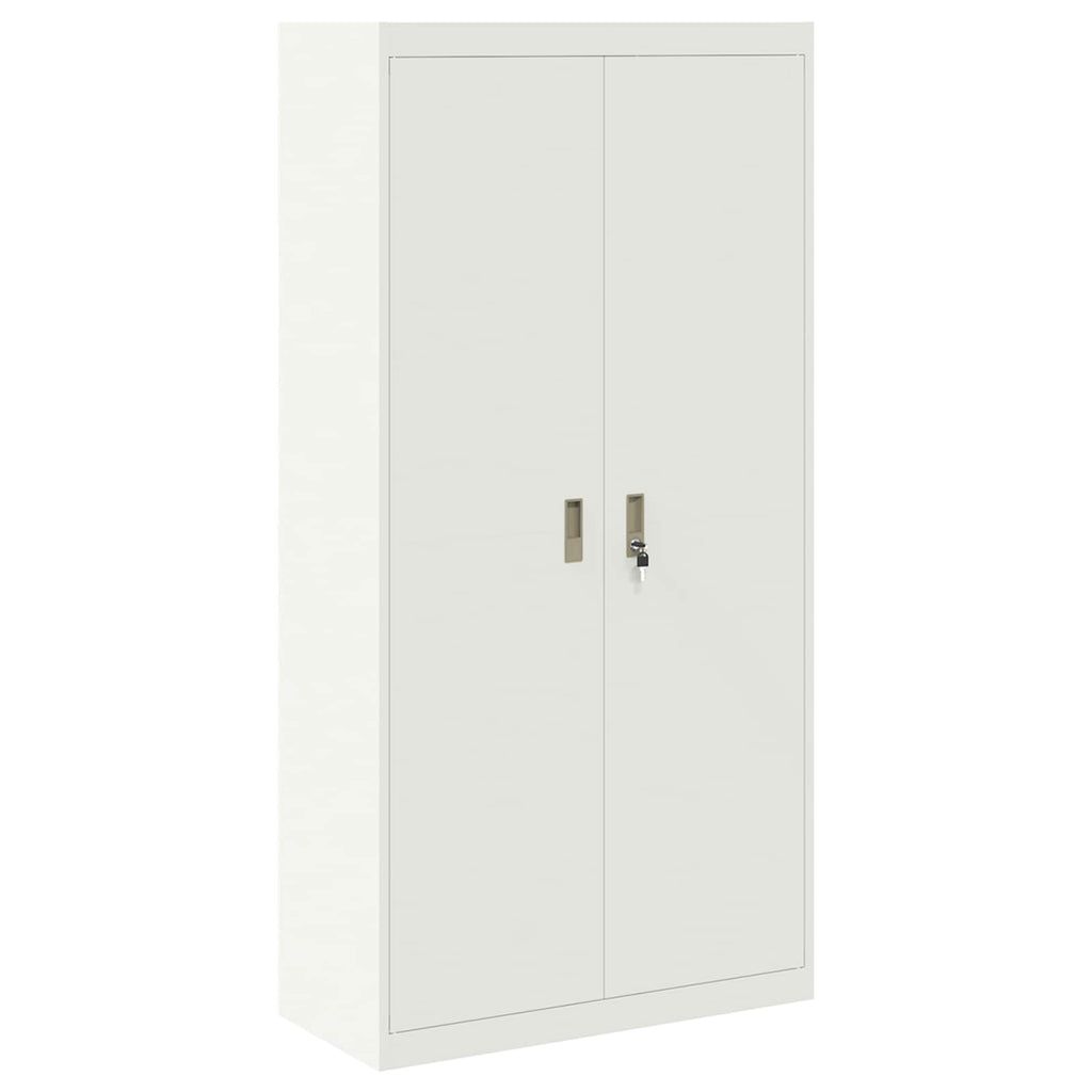 vidaXL Szafka do przechowywania 2 szt. Biały 90 x 40 x 220 cm Stal