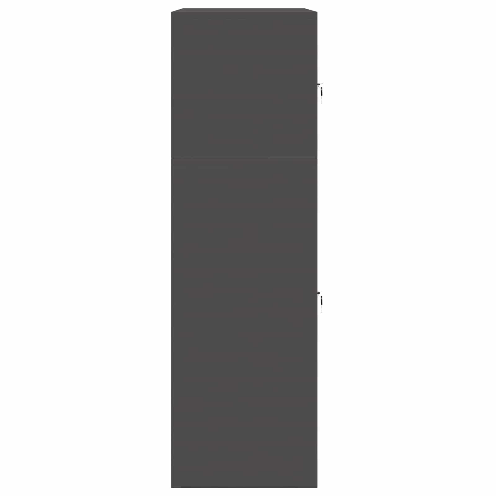 vidaXL Szafka do przechowywania 2 szt. Czarny 80 x 40 x 130 cm Stal