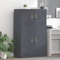 vidaXL Szafka do przechowywania 2 szt. Antracyt 80 x 40 x 130 cm Stal