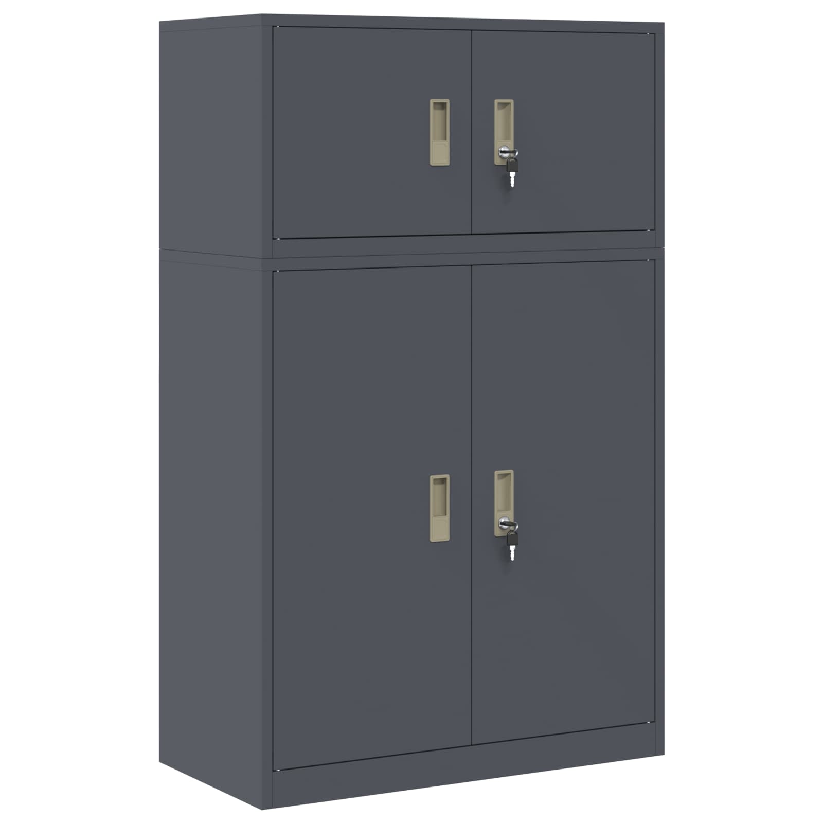 vidaXL Szafka do przechowywania 2 szt. Antracyt 80 x 40 x 130 cm Stal