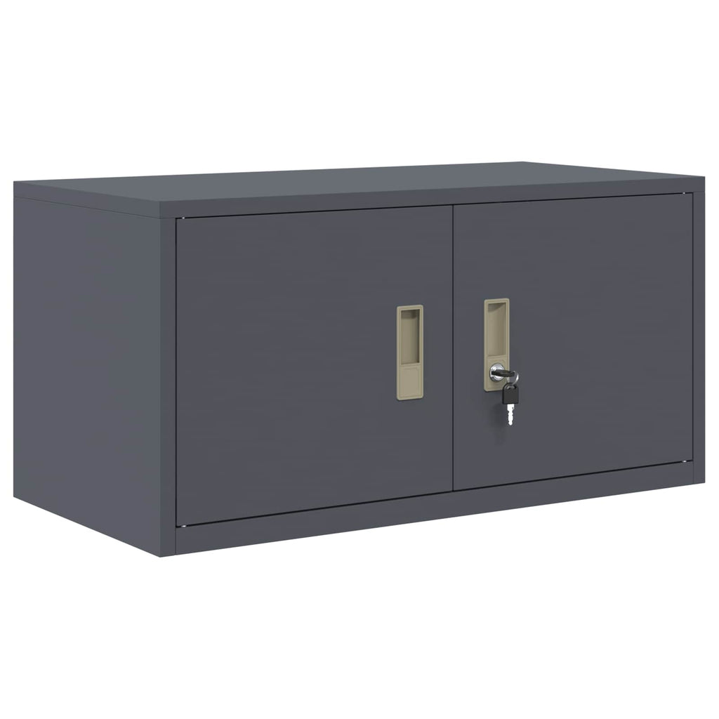 vidaXL Szafka do przechowywania 2 szt. Antracyt 80 x 40 x 130 cm Stal