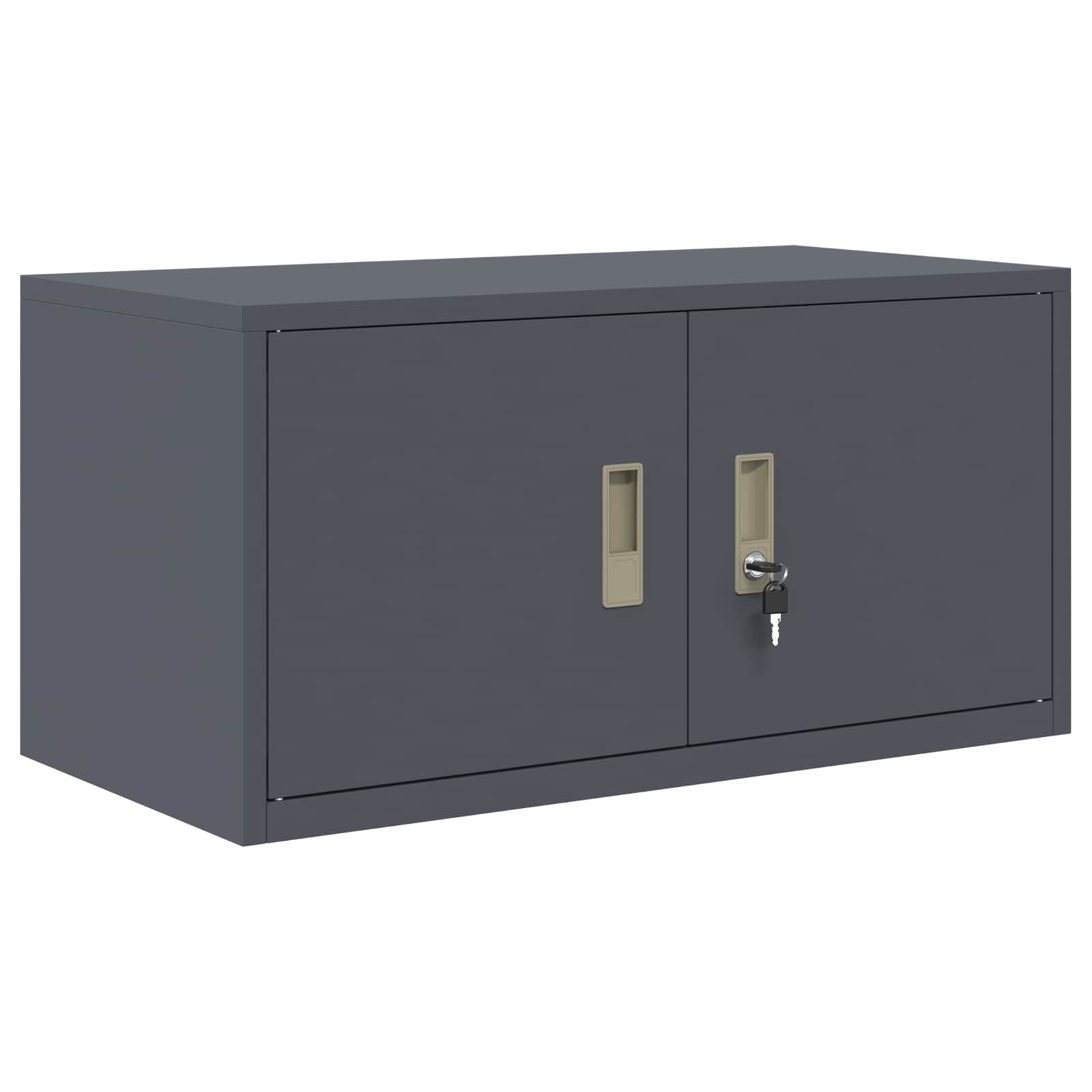 vidaXL Szafka do przechowywania 2 szt. Antracyt 80 x 40 x 130 cm Stal