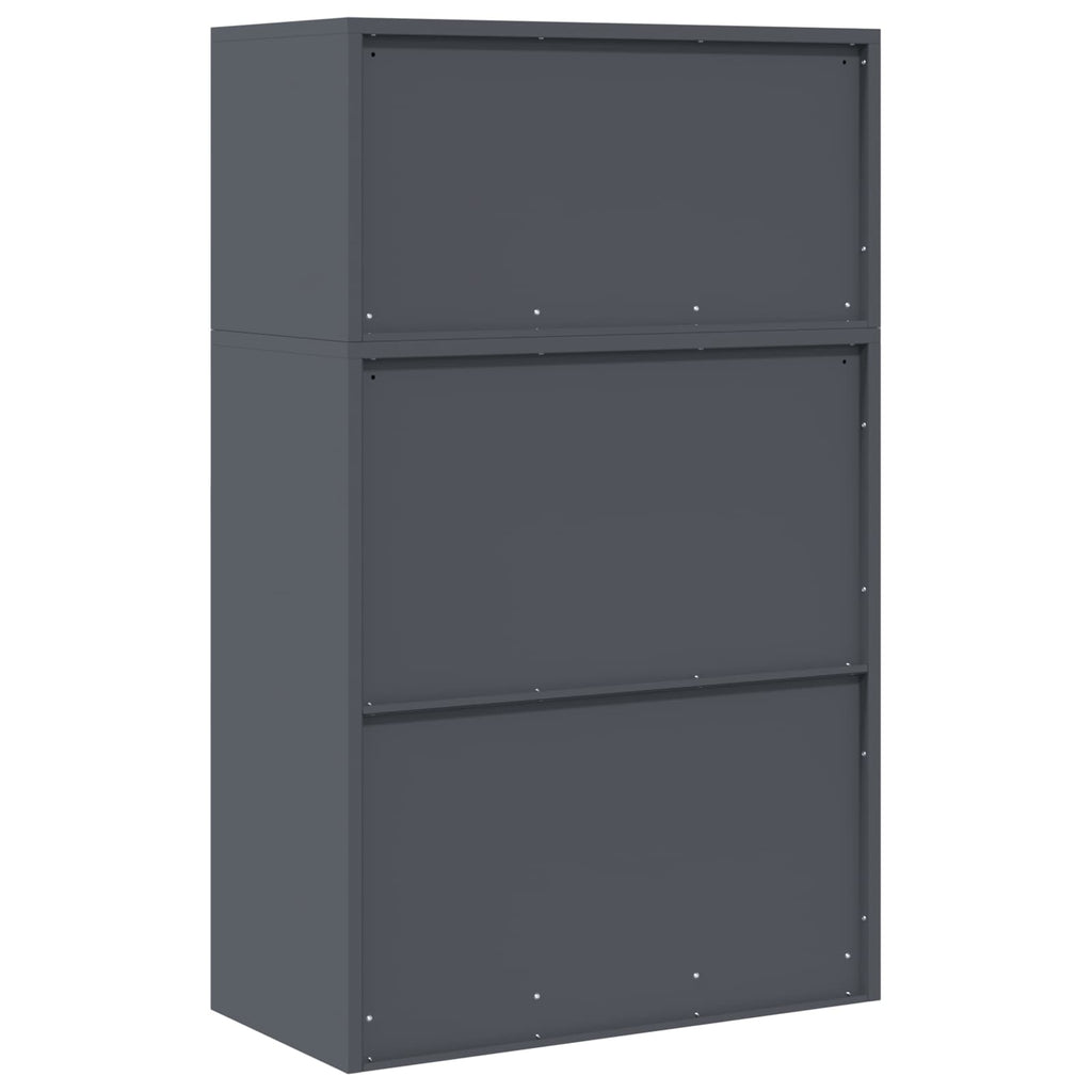 vidaXL Szafka do przechowywania 2 szt. Antracyt 80 x 40 x 130 cm Stal