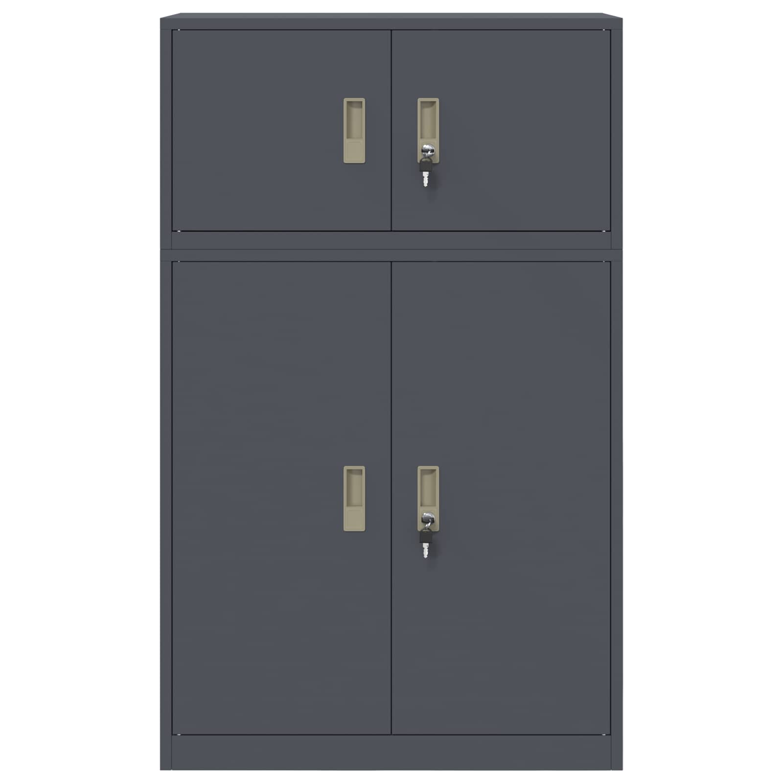 vidaXL Szafka do przechowywania 2 szt. Antracyt 80 x 40 x 130 cm Stal