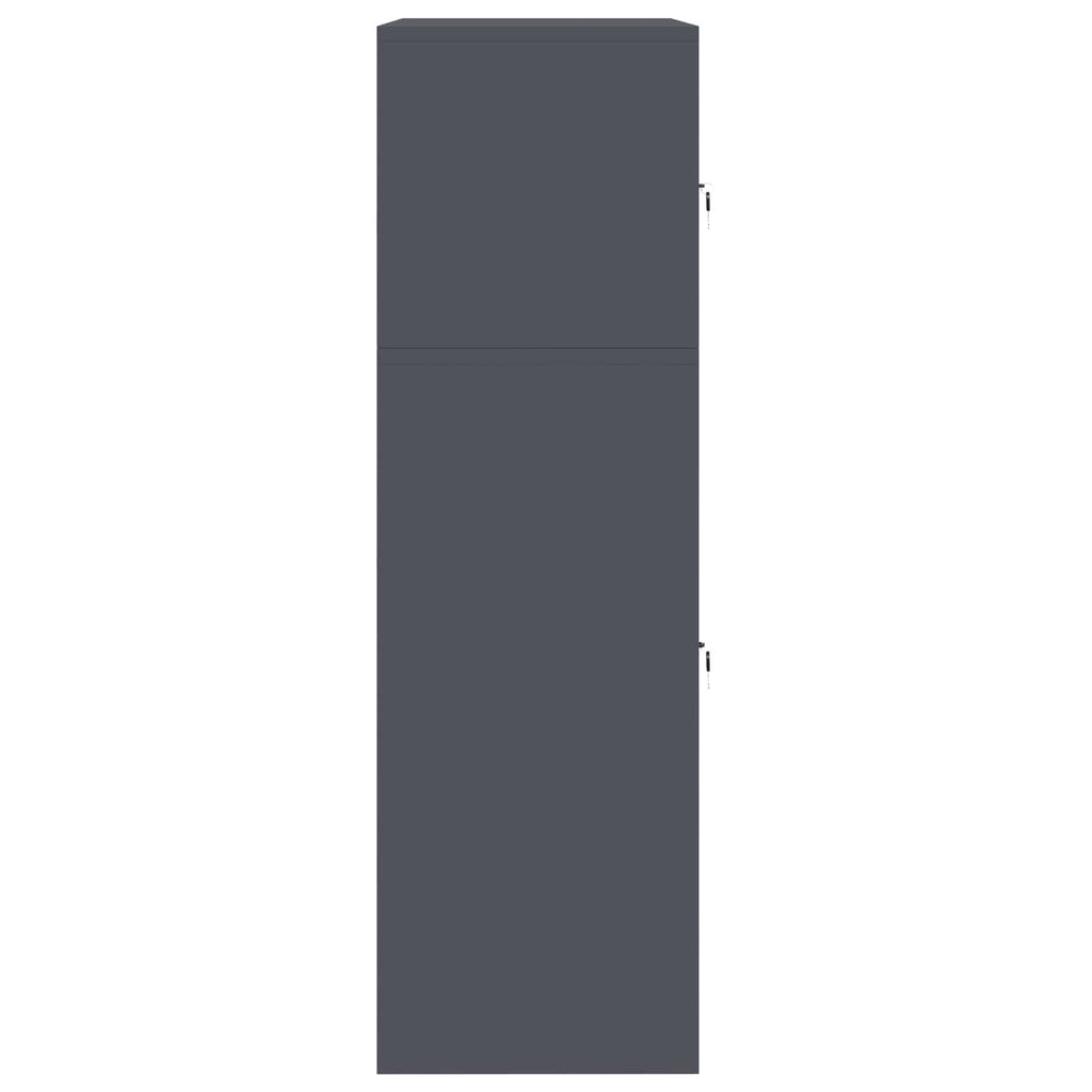 vidaXL Szafka do przechowywania 2 szt. Antracyt 80 x 40 x 130 cm Stal