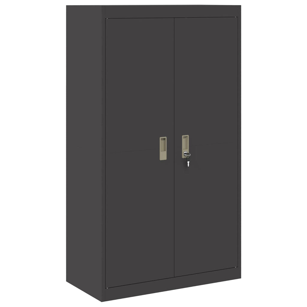 vidaXL Szafka do przechowywania 2 szt. Czarny 80 x 40 x 180 cm Stal
