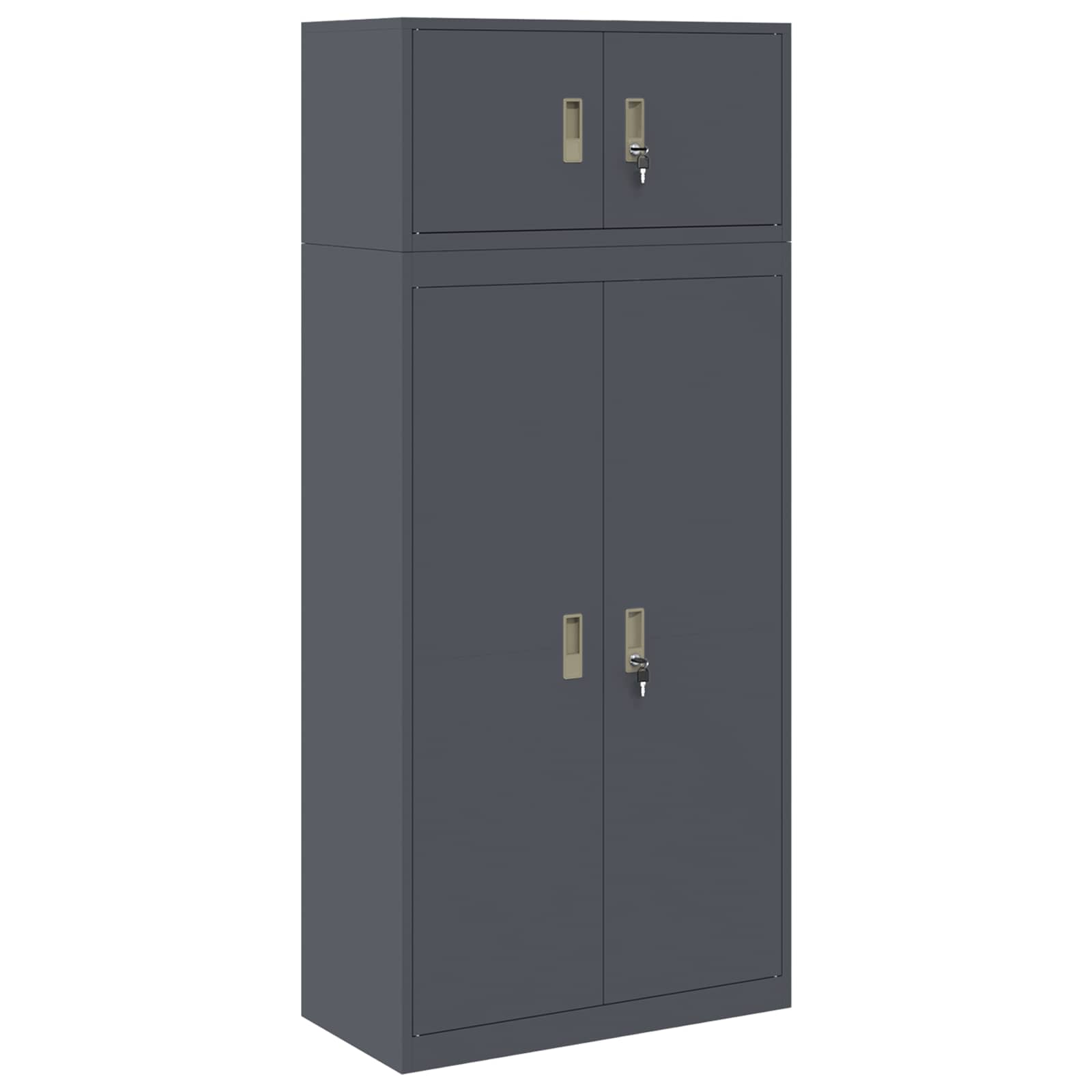 vidaXL Szafka do przechowywania 2 szt. Antracyt 80 x 40 x 180 cm Stal