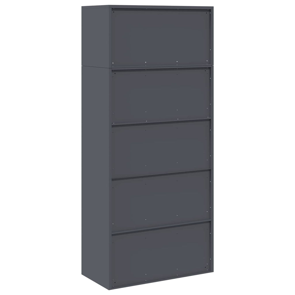 vidaXL Szafka do przechowywania 2 szt. Antracyt 80 x 40 x 180 cm Stal