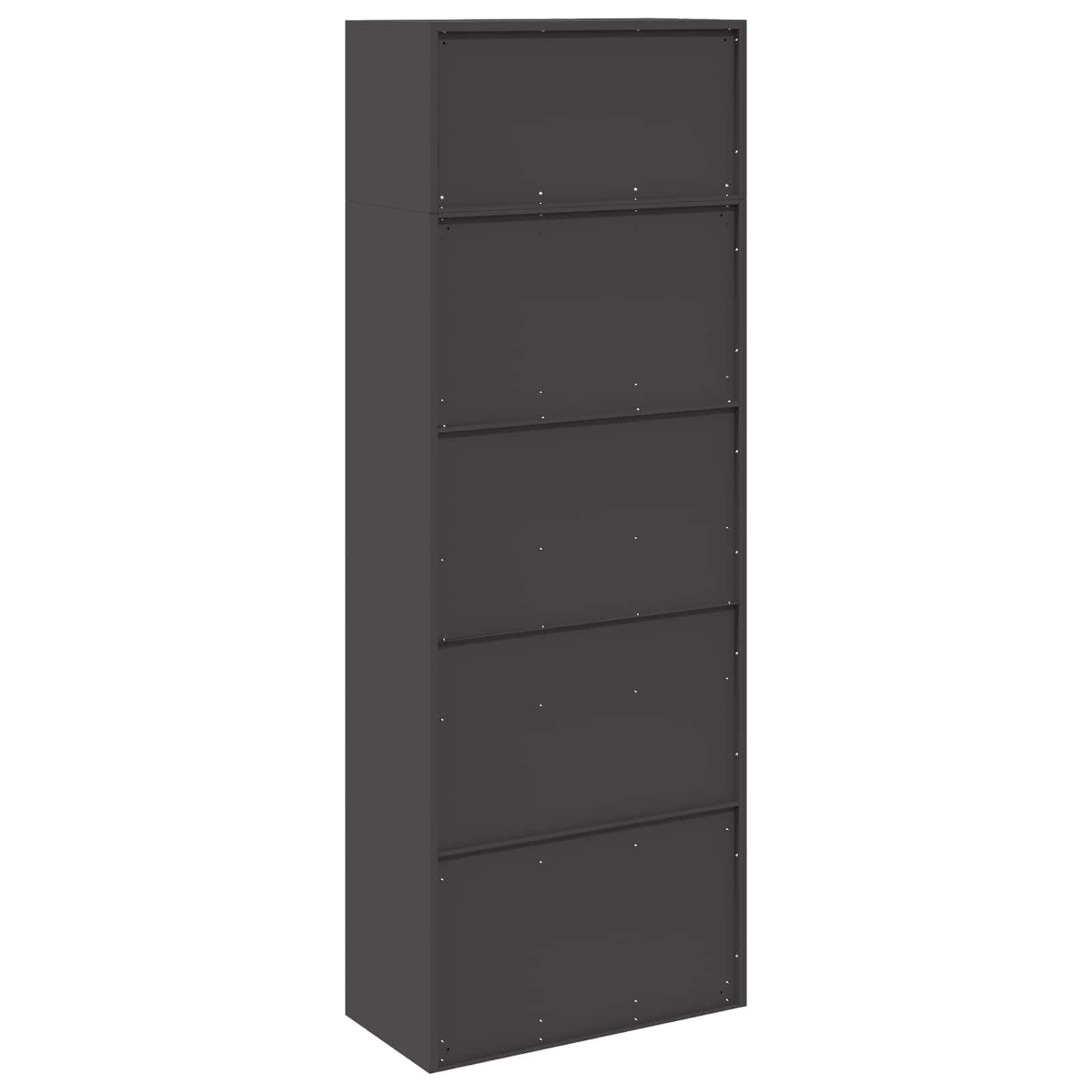 vidaXL Szafka do przechowywania 2 szt. Czarny 80 x 40 x 220 cm Stal