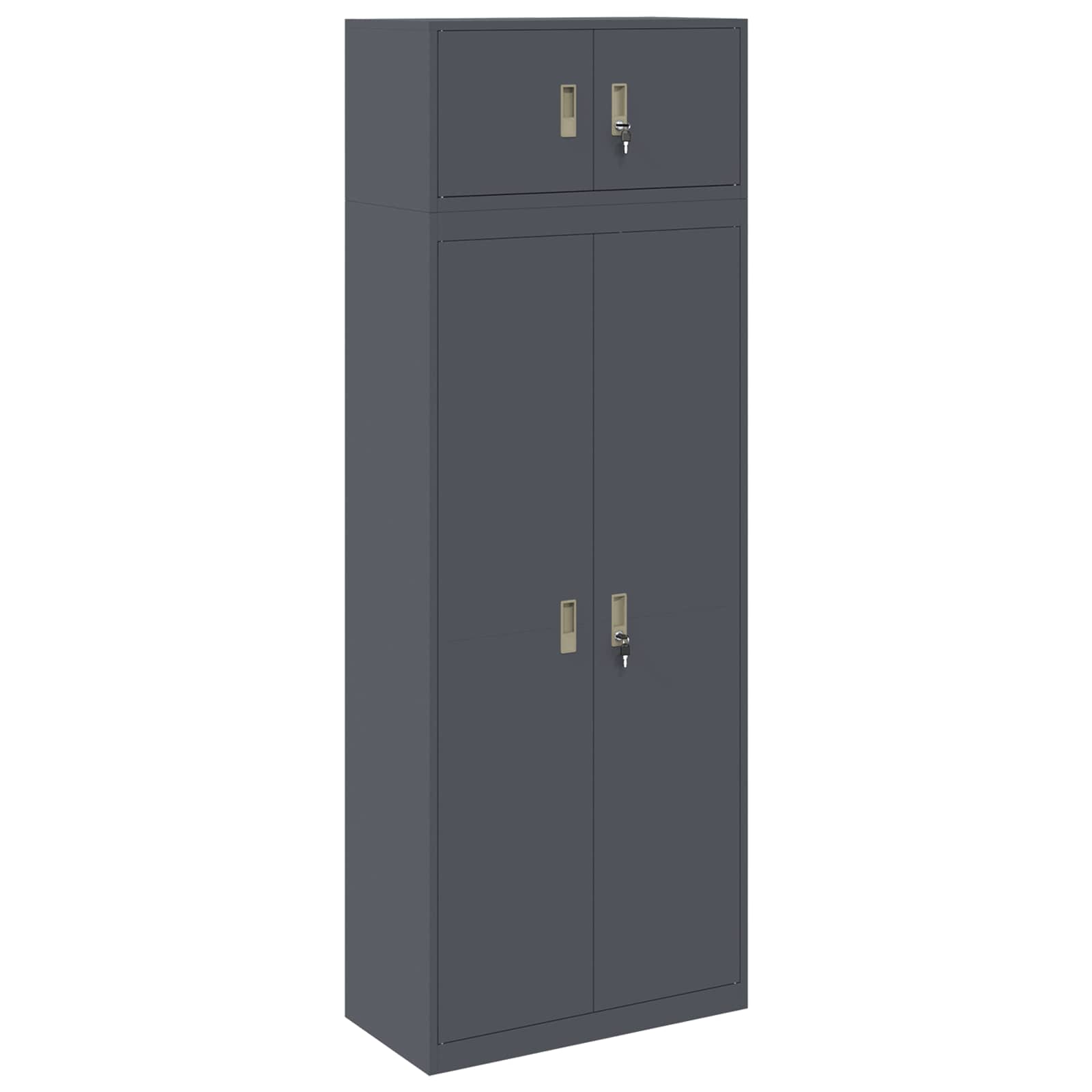 vidaXL Szafka do przechowywania 2 szt. Antracyt 80 x 40 x 220 cm Stal