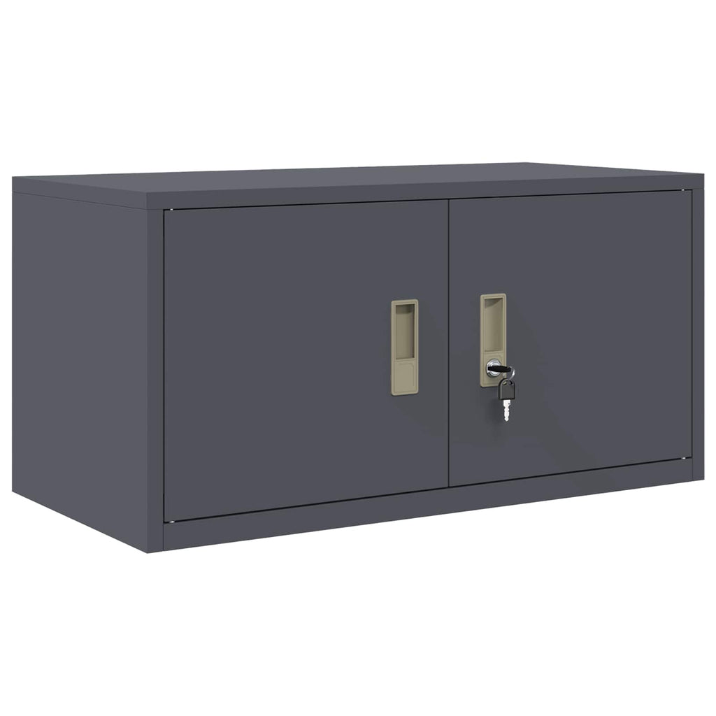 vidaXL Szafka do przechowywania 2 szt. Antracyt 80 x 40 x 220 cm Stal
