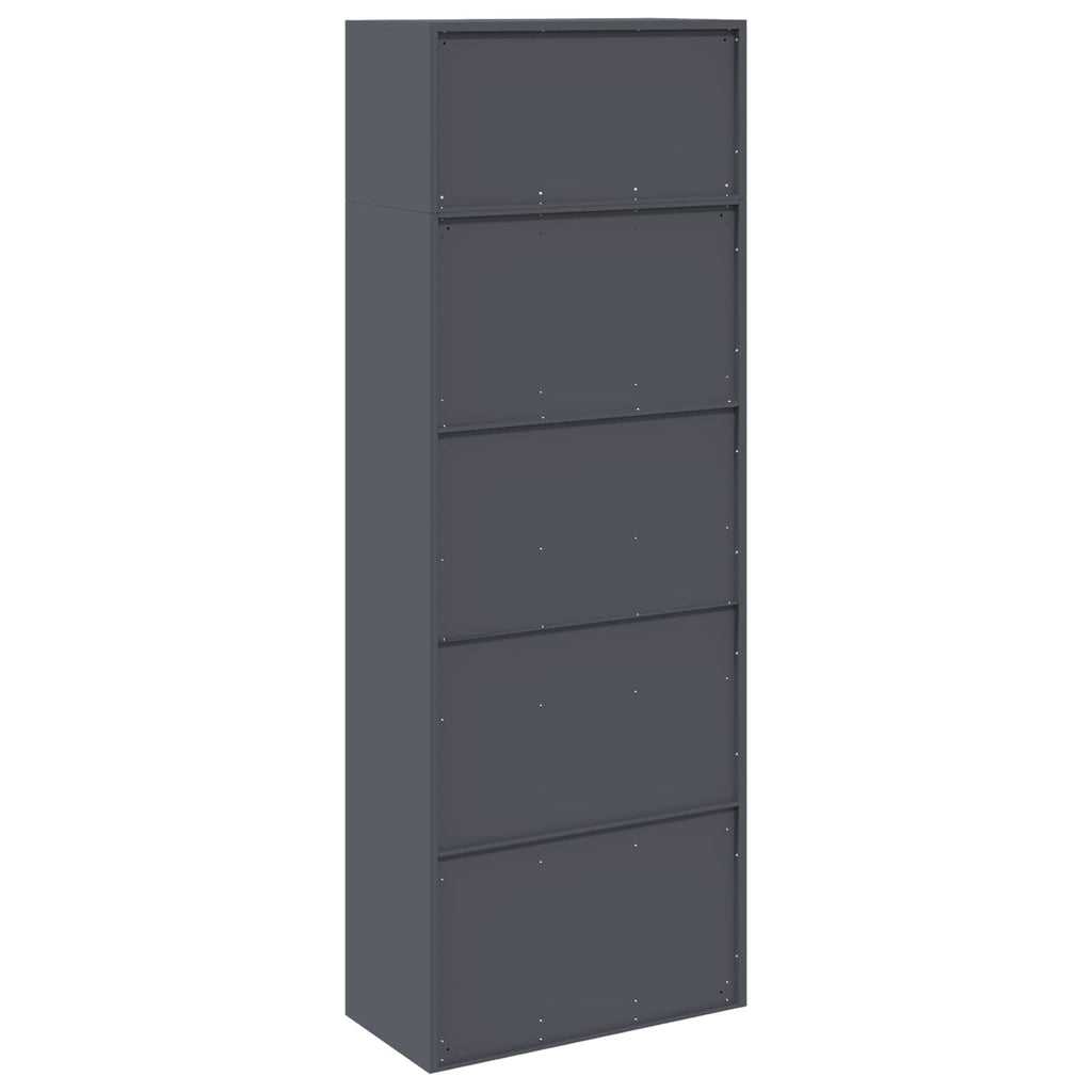 vidaXL Szafka do przechowywania 2 szt. Antracyt 80 x 40 x 220 cm Stal