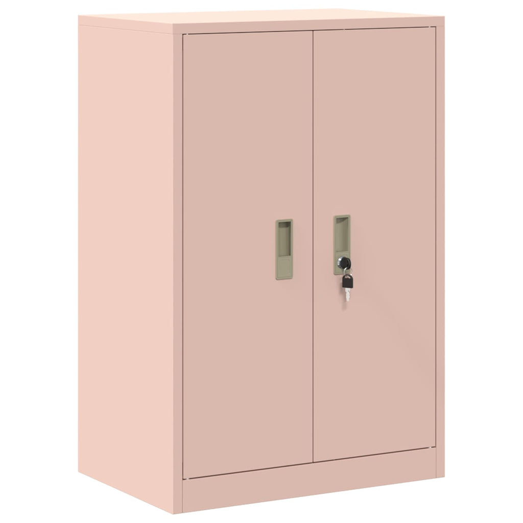 vidaXL Szafka do przechowywania 2 szt. Różowy 60 x 40 x 130 cm Stal