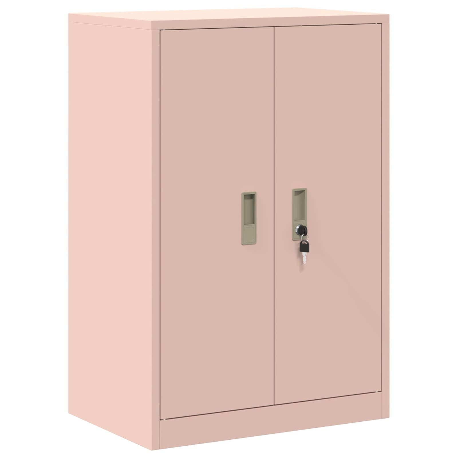 vidaXL Szafka do przechowywania 2 szt. Różowy 60 x 40 x 130 cm Stal