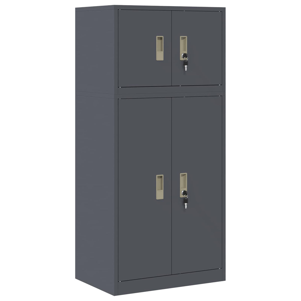 vidaXL Szafka do przechowywania 2 szt. Antracyt 60 x 40 x 130 cm Stal