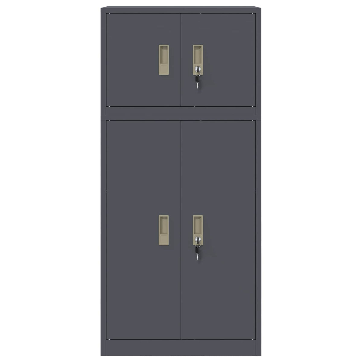 vidaXL Szafka do przechowywania 2 szt. Antracyt 60 x 40 x 130 cm Stal