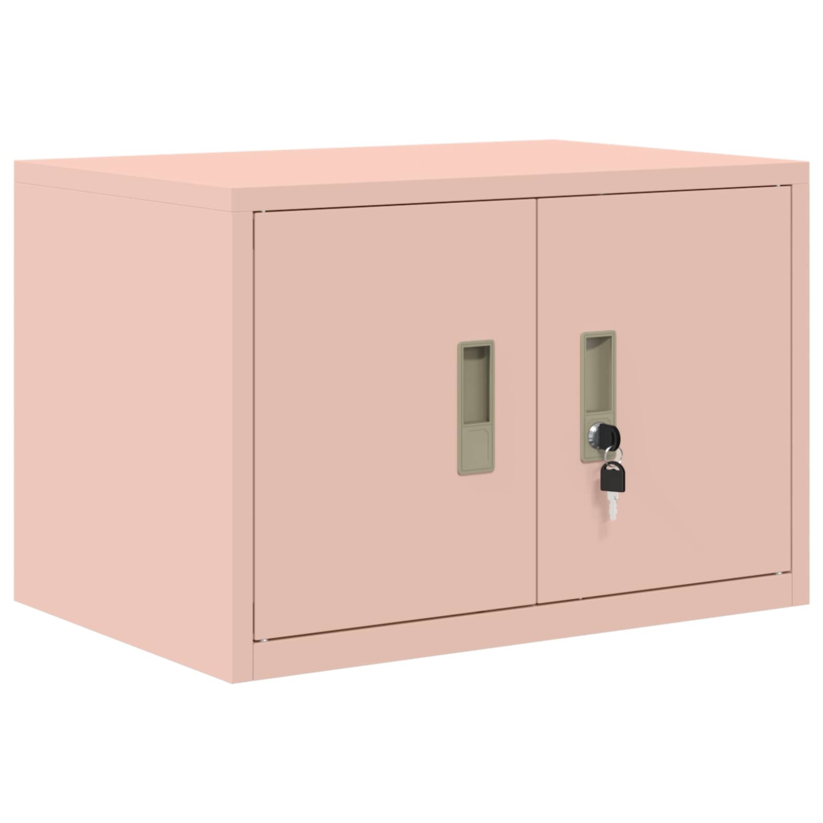 vidaXL Szafka do przechowywania 2 szt. Różowy 60 x 40 x 145 cm Stal
