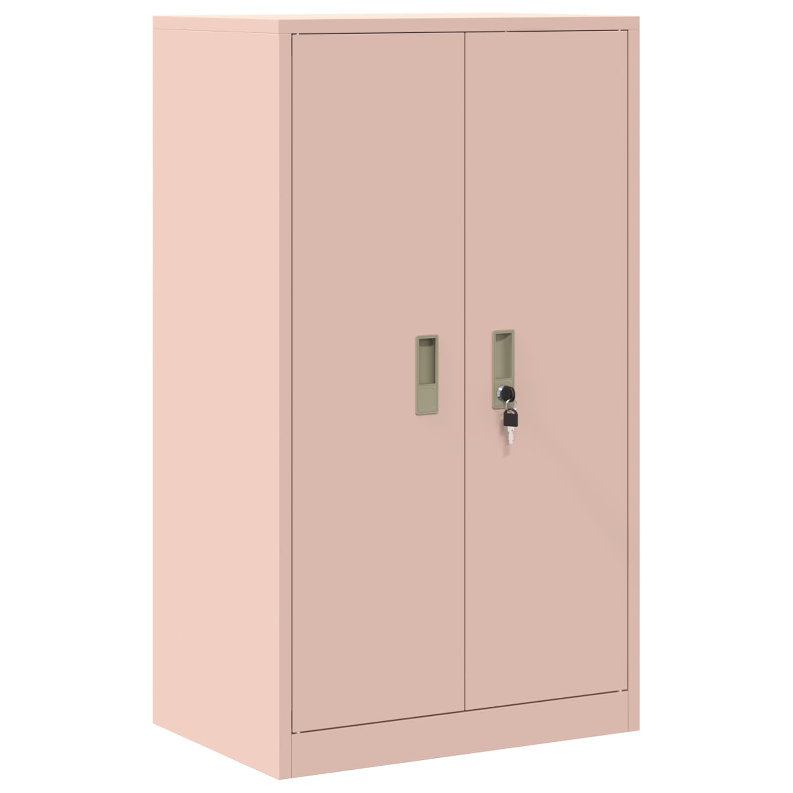 vidaXL Szafka do przechowywania 2 szt. Różowy 60 x 40 x 145 cm Stal