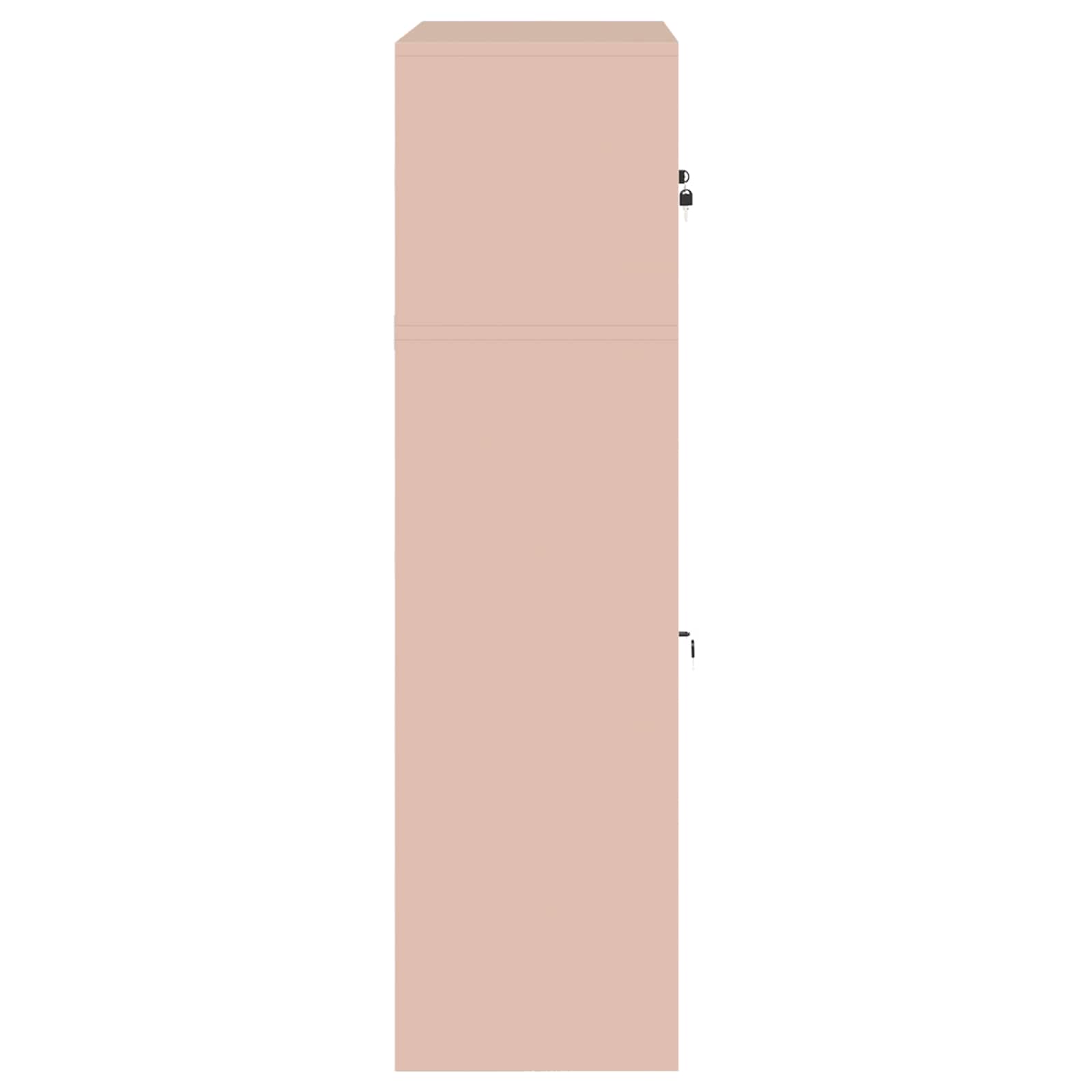 vidaXL Szafka do przechowywania 2 szt. Różowy 60 x 40 x 145 cm Stal