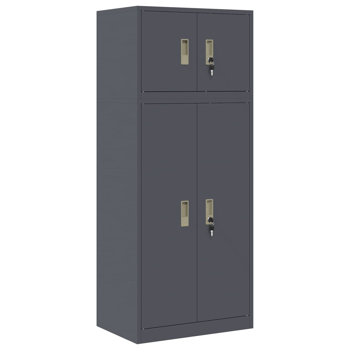 vidaXL Szafka do przechowywania 2 szt. Antracyt 60 x 40 x 145 cm Stal