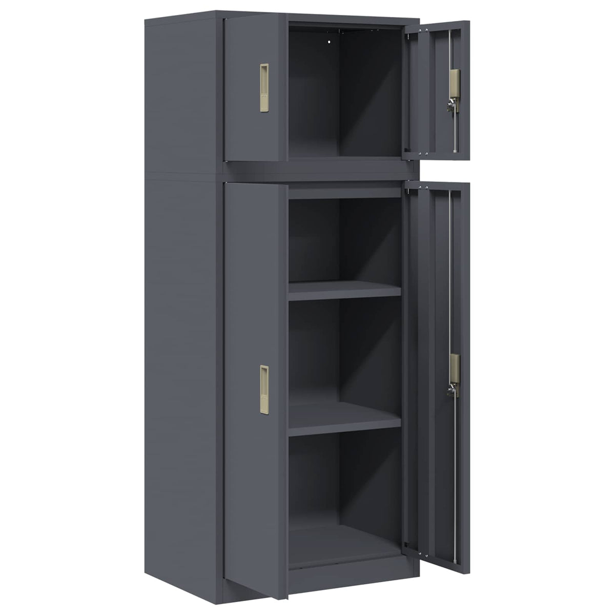 vidaXL Szafka do przechowywania 2 szt. Antracyt 60 x 40 x 145 cm Stal