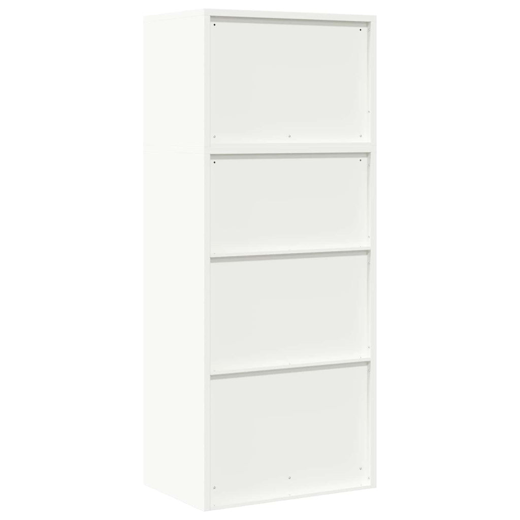 vidaXL Szafka do przechowywania 2 szt. Biały 60 x 40 x 145 cm Stal