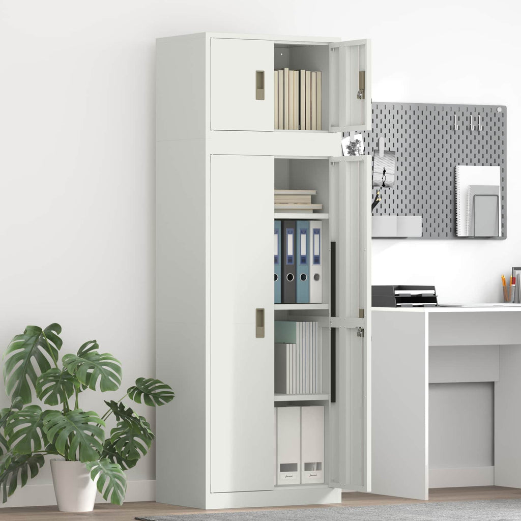 vidaXL Szafka do przechowywania 2 szt. 60 x 40 x 180 cm Stal Zamykane