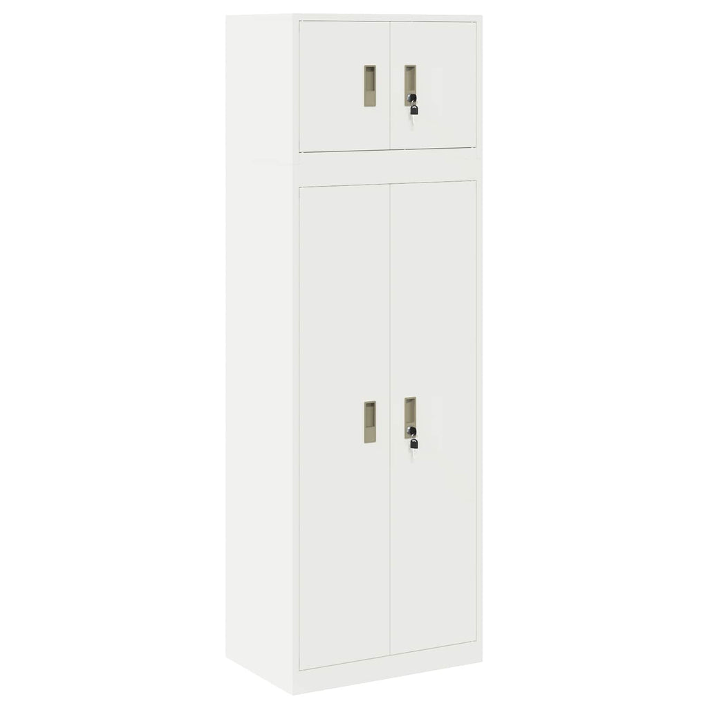vidaXL Szafka do przechowywania 2 szt. 60 x 40 x 180 cm Stal Zamykane