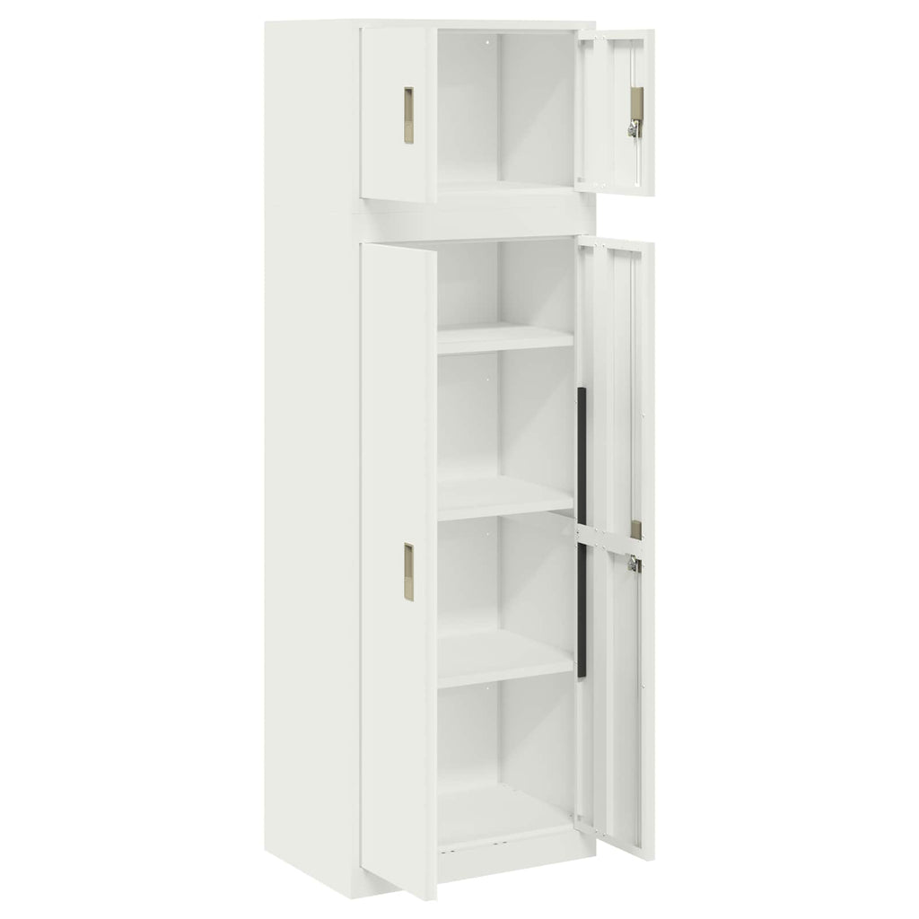 vidaXL Szafka do przechowywania 2 szt. 60 x 40 x 180 cm Stal Zamykane