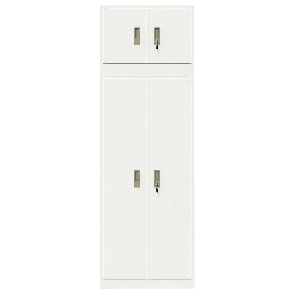 vidaXL Szafka do przechowywania 2 szt. 60 x 40 x 180 cm Stal Zamykane