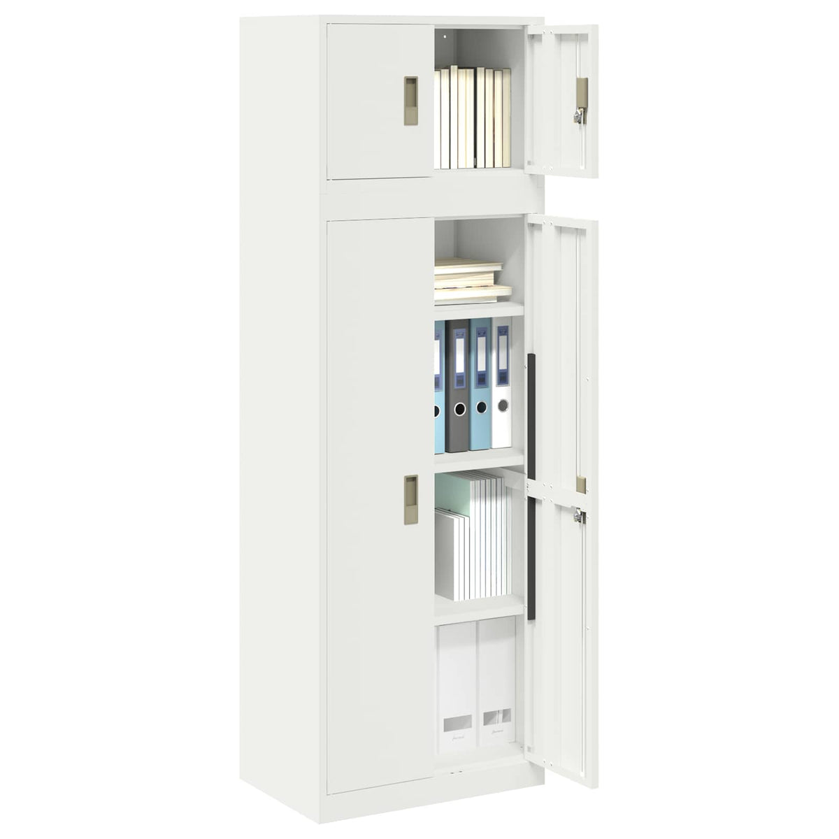 vidaXL Szafka do przechowywania 2 szt. 60 x 40 x 180 cm Stal Zamykane