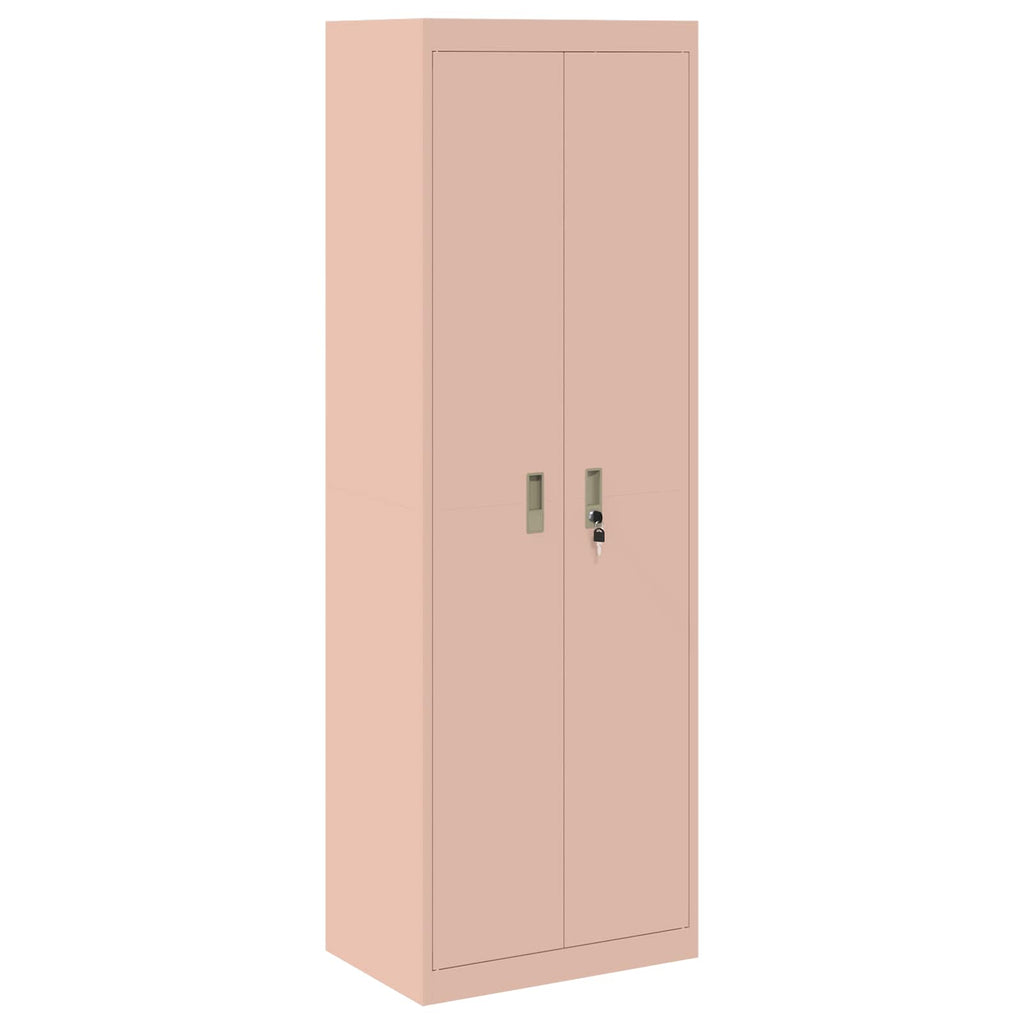 vidaXL Szafka do przechowywania 2 szt. Różowy 60 x 40 x 220 cm Stal