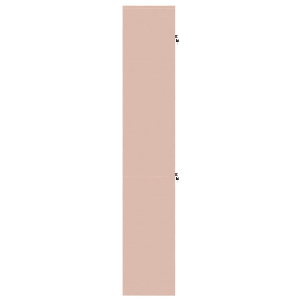 vidaXL Szafka do przechowywania 2 szt. Różowy 60 x 40 x 220 cm Stal